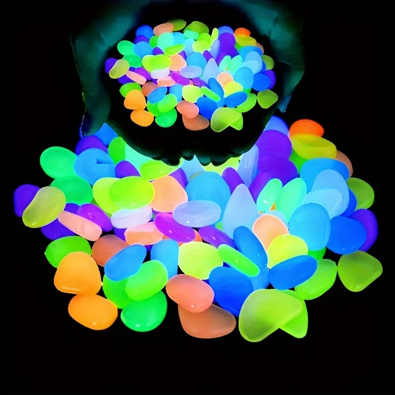 50-200pcs Glow in The Dark Peb - Resin Art Light ulasan dan harga