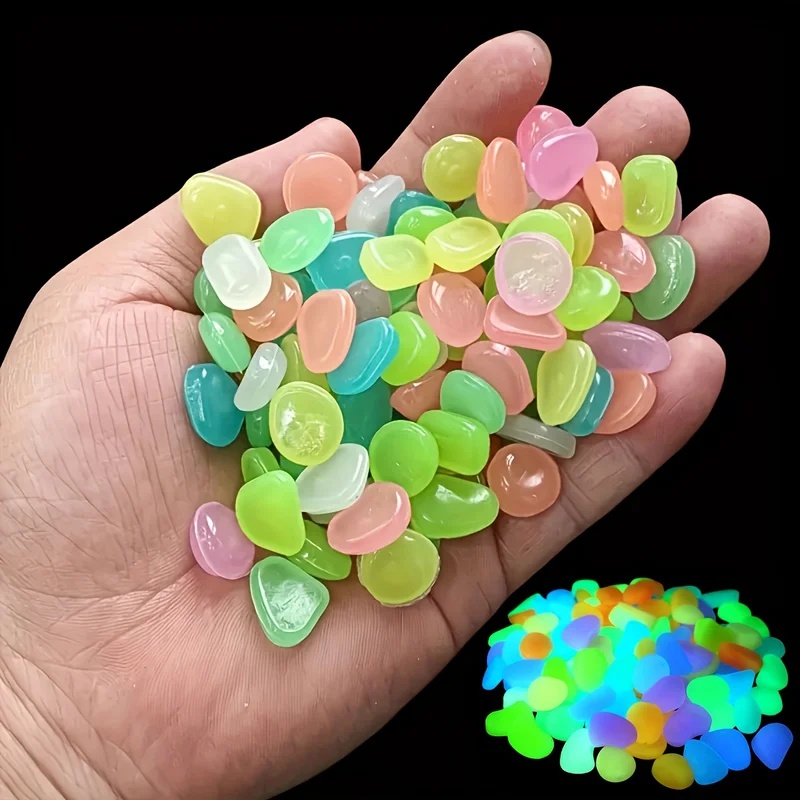 50-200pcs Glow in The Dark Peb - Resin Art Light ulasan dan harga