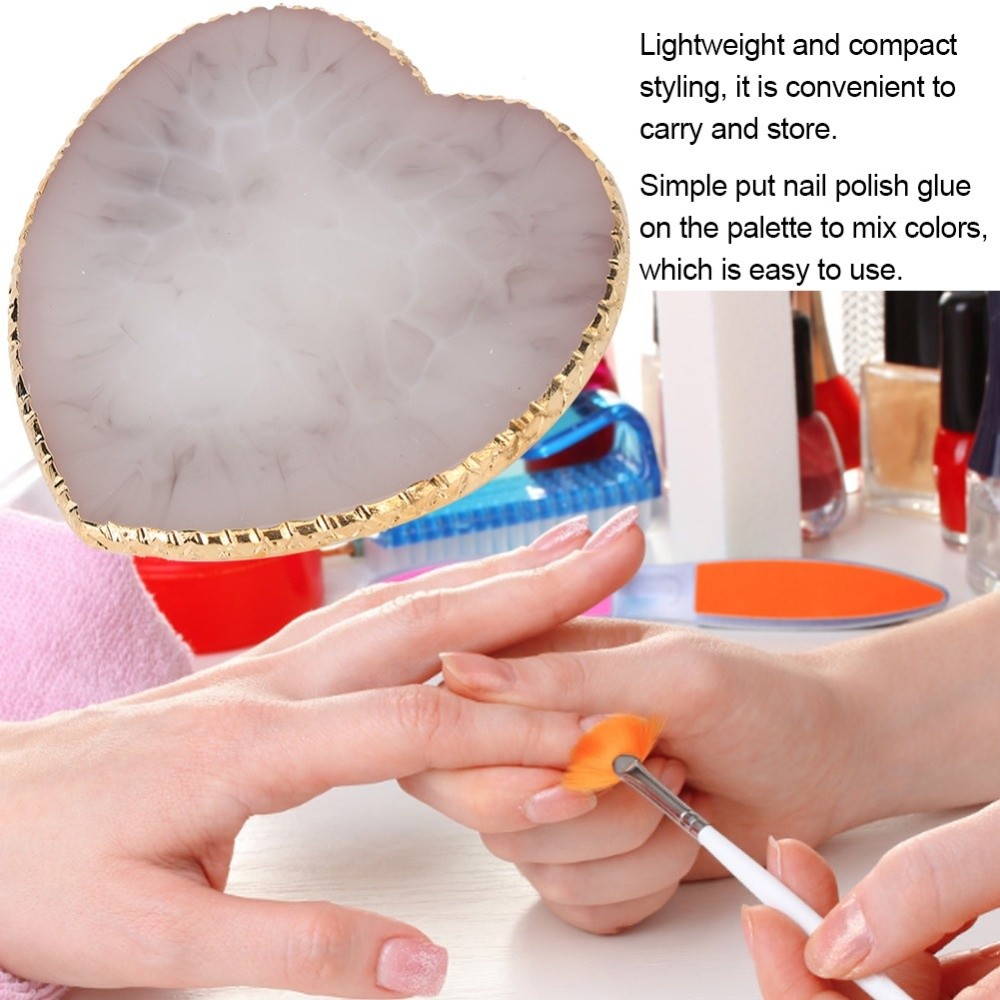 Delicate Heart Shaped Nail Art - Resin Art Use ulasan dan harga