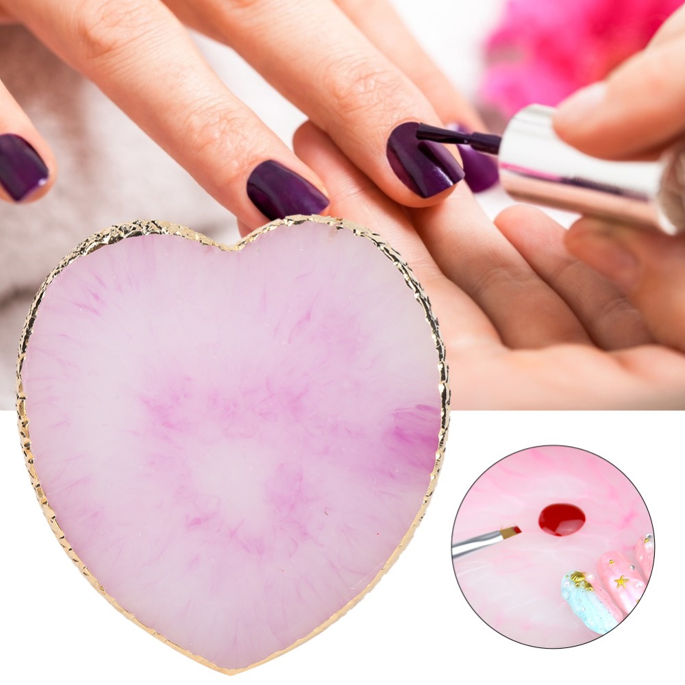 Delicate Heart Shaped Nail Art - Resin Art Use ulasan dan harga