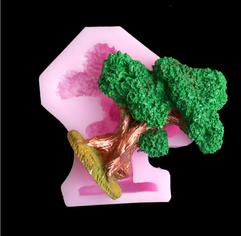 Pine tree silica gel mold DIY  - Resin Art Products ulasan dan harga