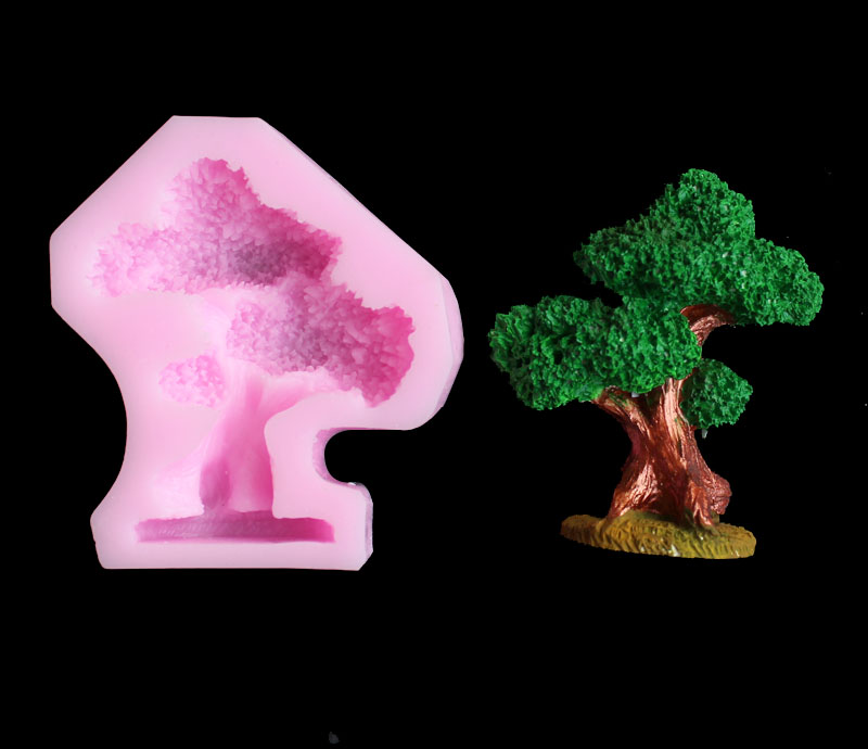 Pine tree silica gel mold DIY  - Resin Art Products ulasan dan harga