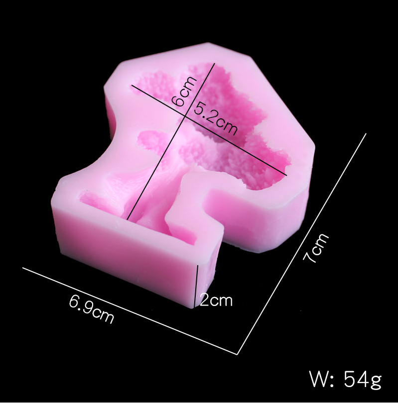Pine tree silica gel mold DIY  - Resin Art Products ulasan dan harga