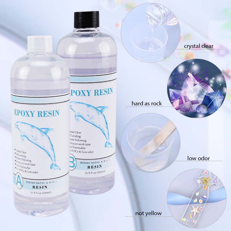 1:1 Clear Epoxy Resin Crystal  - Resin Art Products ulasan dan harga
