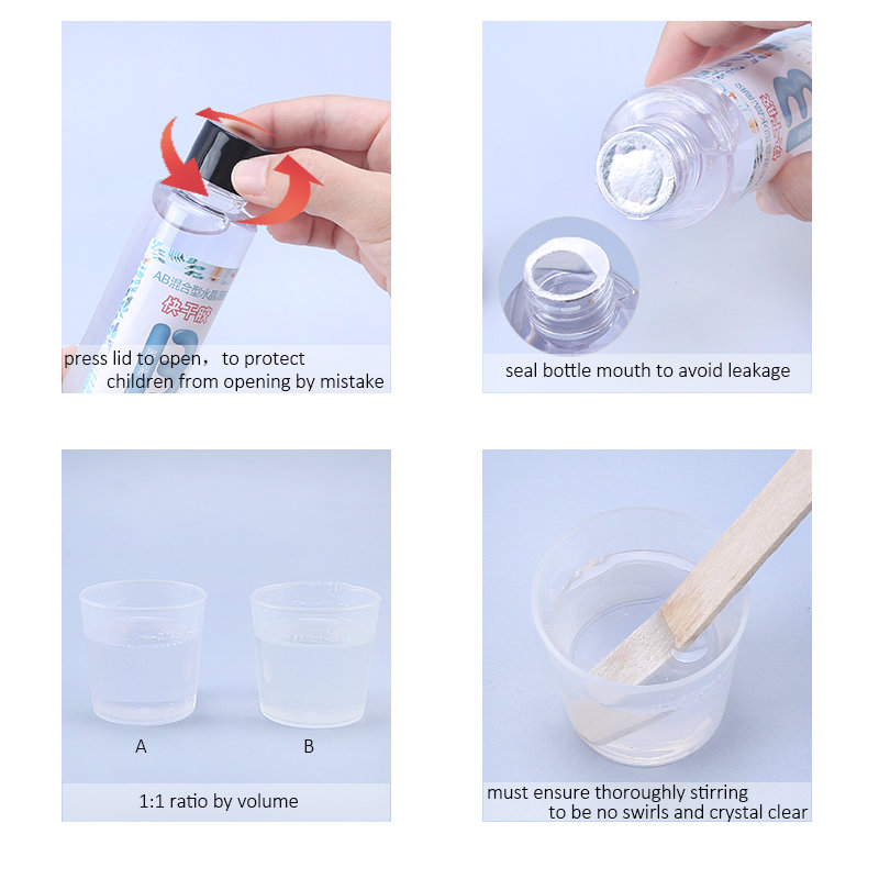1:1 Clear Epoxy Resin Crystal  - Resin Art Products ulasan dan harga