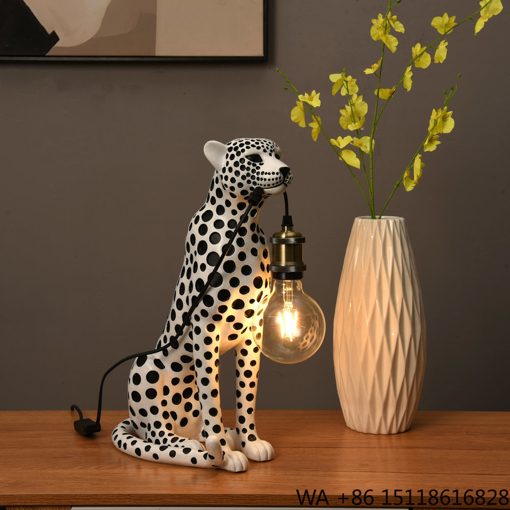 Modern Art Animal Leopard Resi - Resin Art Table ulasan dan harga