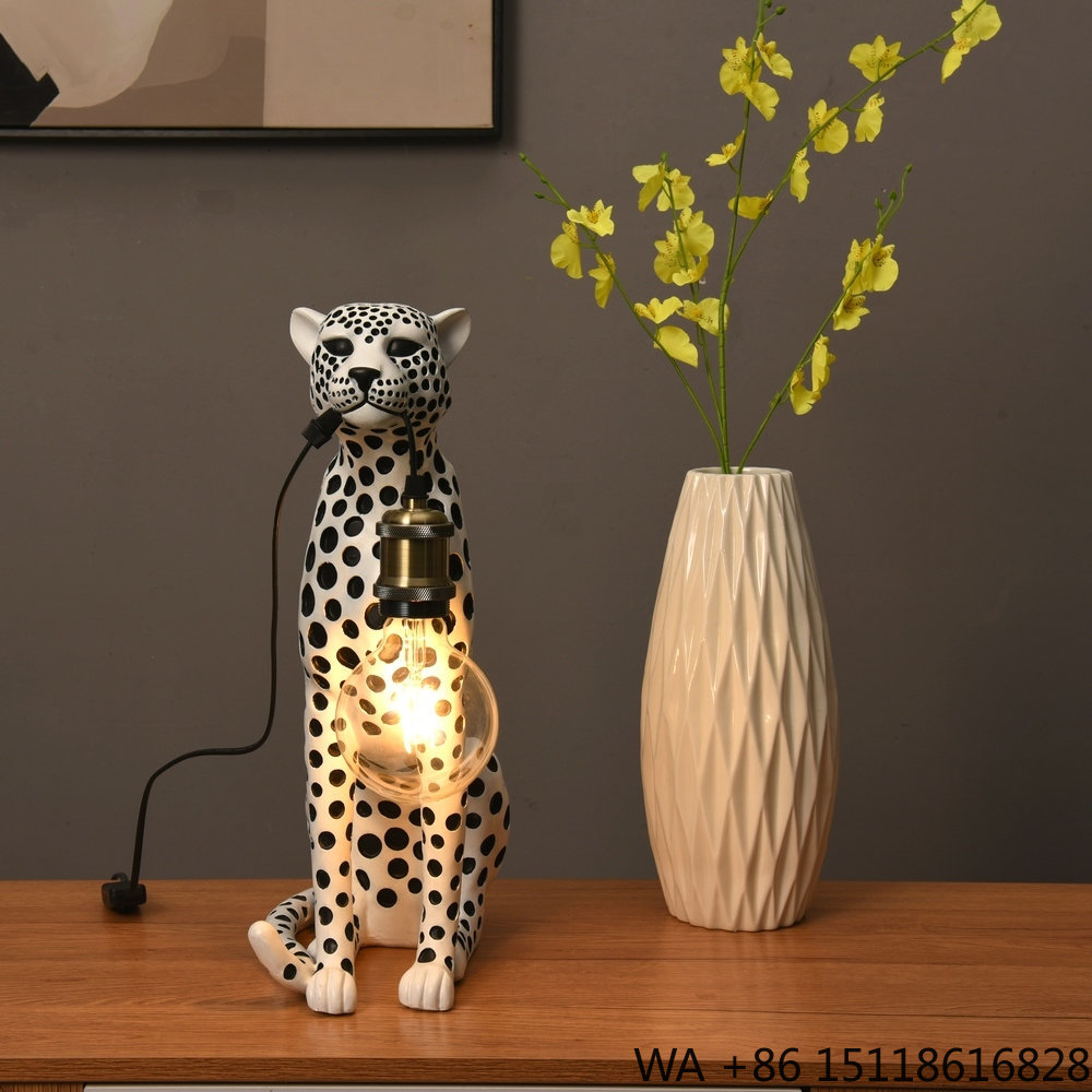 Modern Art Animal Leopard Resi - Resin Art Table ulasan dan harga
