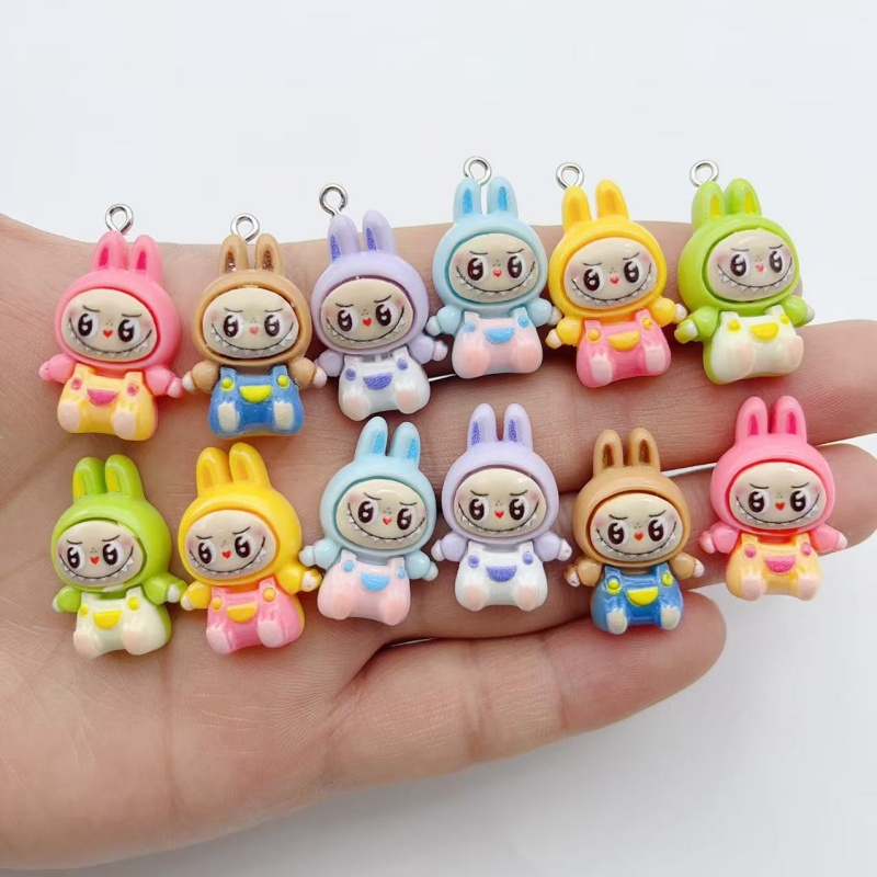 10Pcs Kawaii Rabbit Strawberry - Resin Art Notes ulasan dan harga