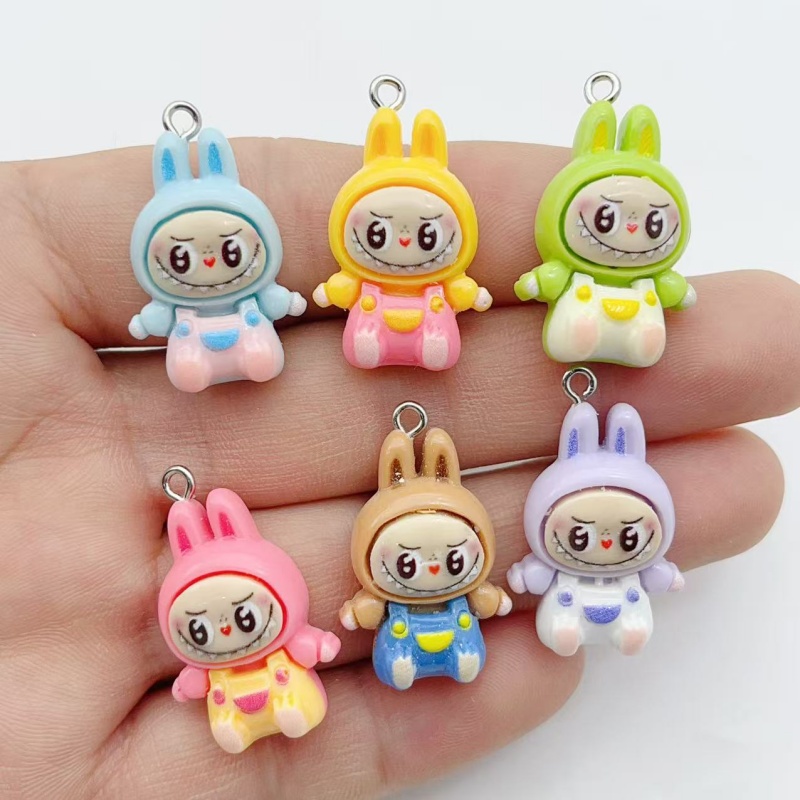 10Pcs Kawaii Rabbit Strawberry - Resin Art Notes ulasan dan harga