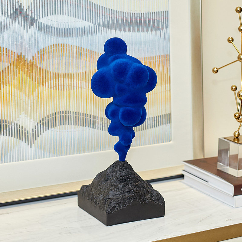 Klein Blue Abstract Volcanic C - Resin Art Studio ulasan dan harga