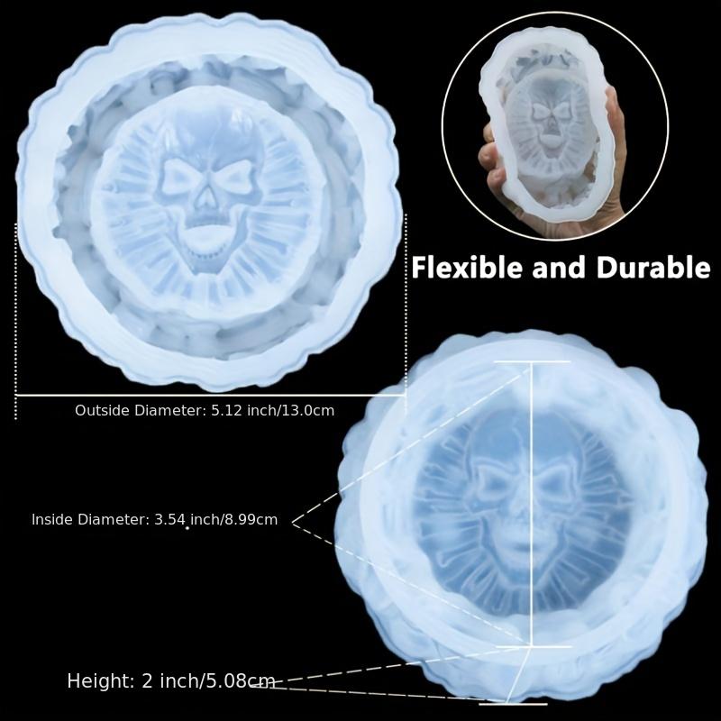 Ashtray mold, skull DIY craft  - Resin Art Products ulasan dan harga