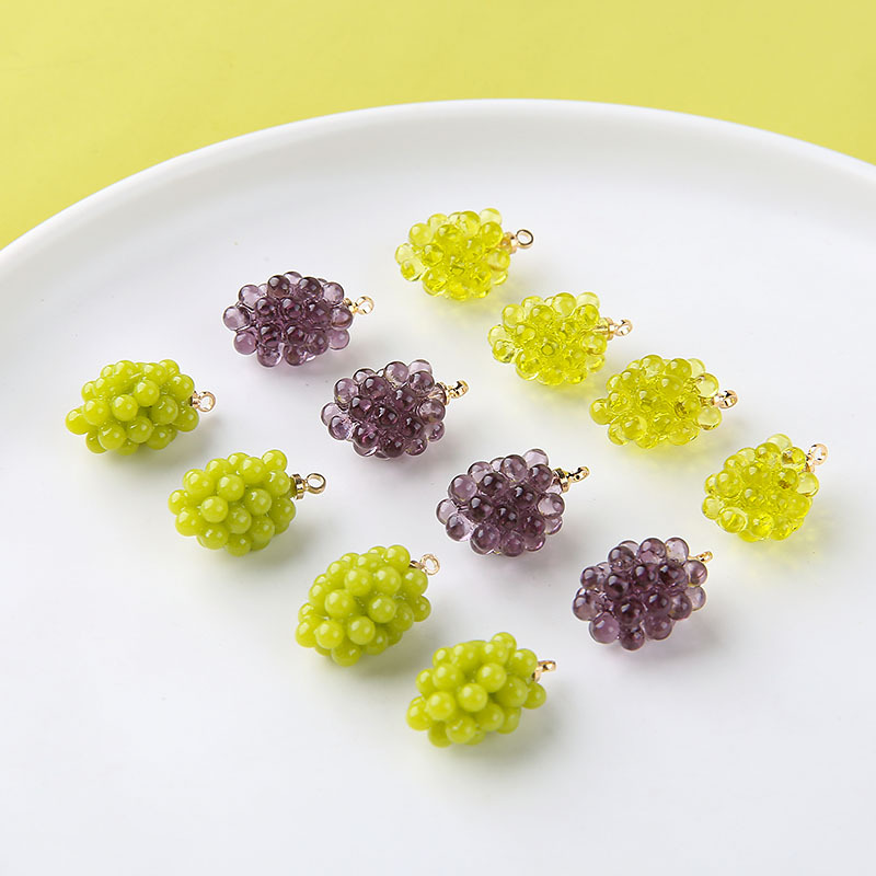 6pcs Cute Little Grapes Resin  - Resin Art Notes ulasan dan harga