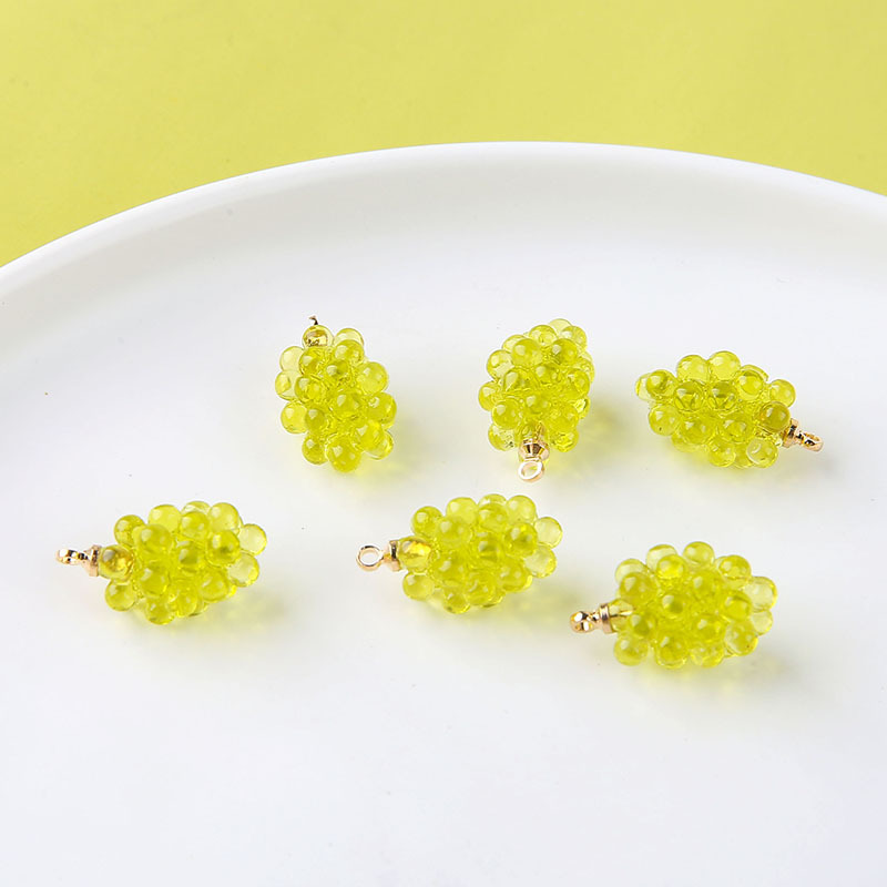 6pcs Cute Little Grapes Resin  - Resin Art Notes ulasan dan harga
