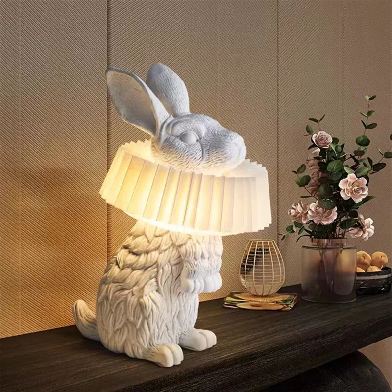 Modern Adorable Rabbit Table L - Resin Art On Floor ulasan dan harga