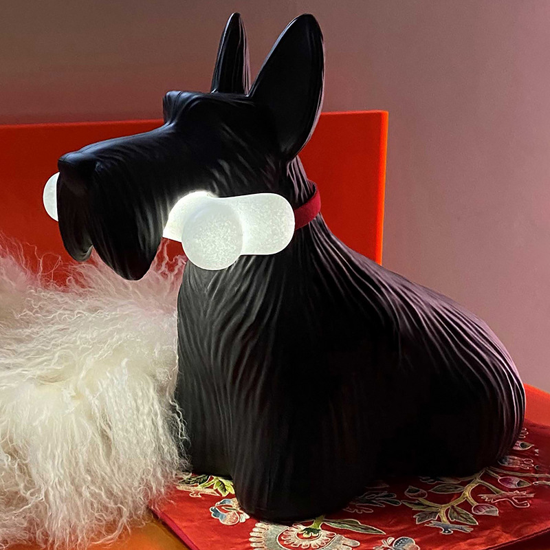 Scottie Table Lamp Decoration  - Resin Art On Floor ulasan dan harga
