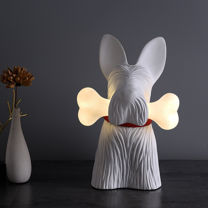 Scottie Table Lamp Decoration  - Resin Art On Floor ulasan dan harga