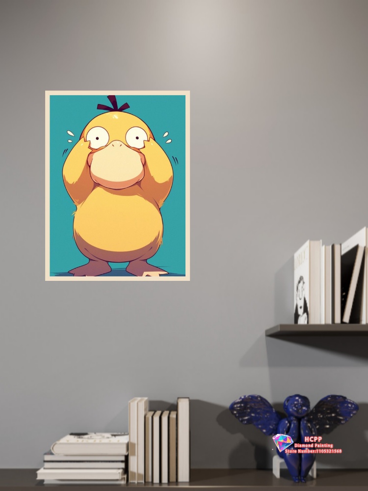 1pc frameless Psyduck Cartoon  - Resin Art Kits ulasan dan harga