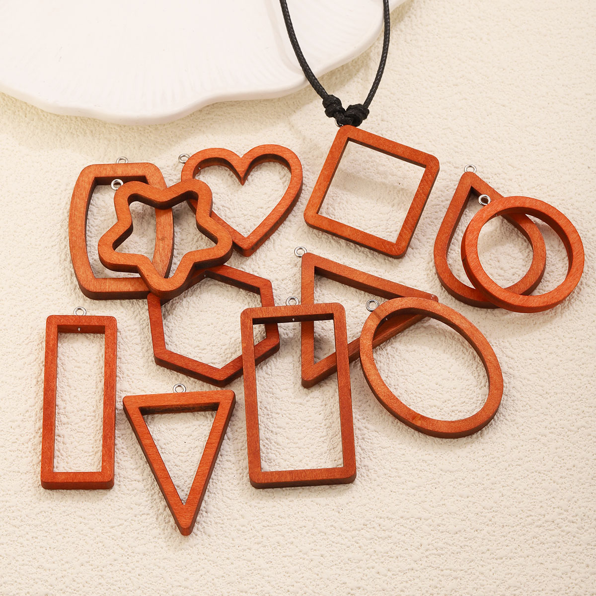 10PCS Triangle Rectangle Wood  - Resin Art Notes ulasan dan harga