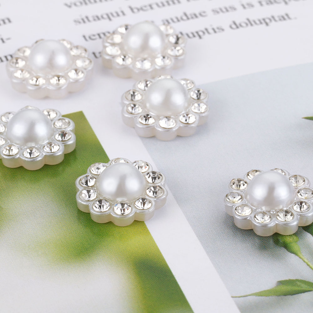 50pcs White Flat Imitation Pea - Resin Art Notes ulasan dan harga