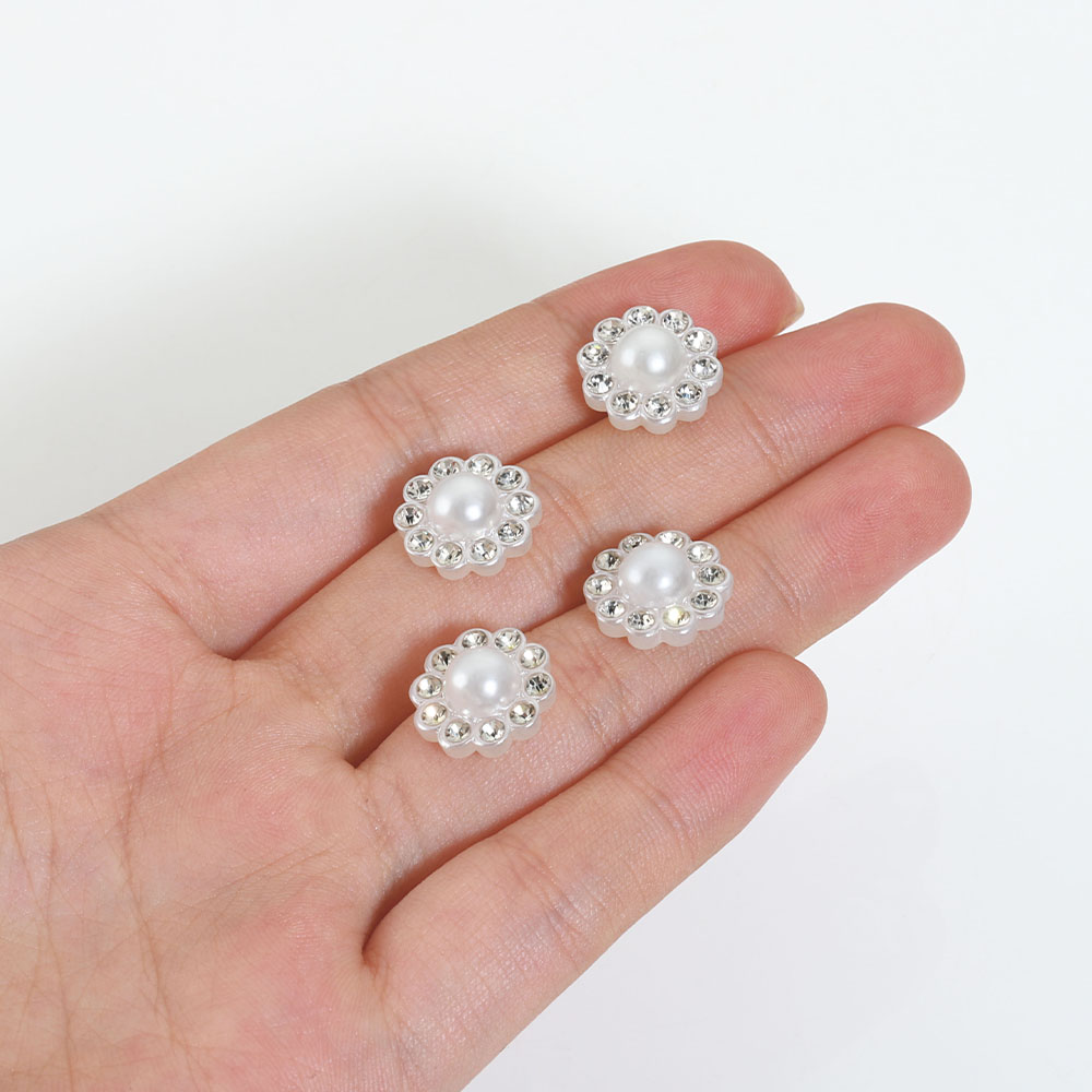 50pcs White Flat Imitation Pea - Resin Art Notes ulasan dan harga