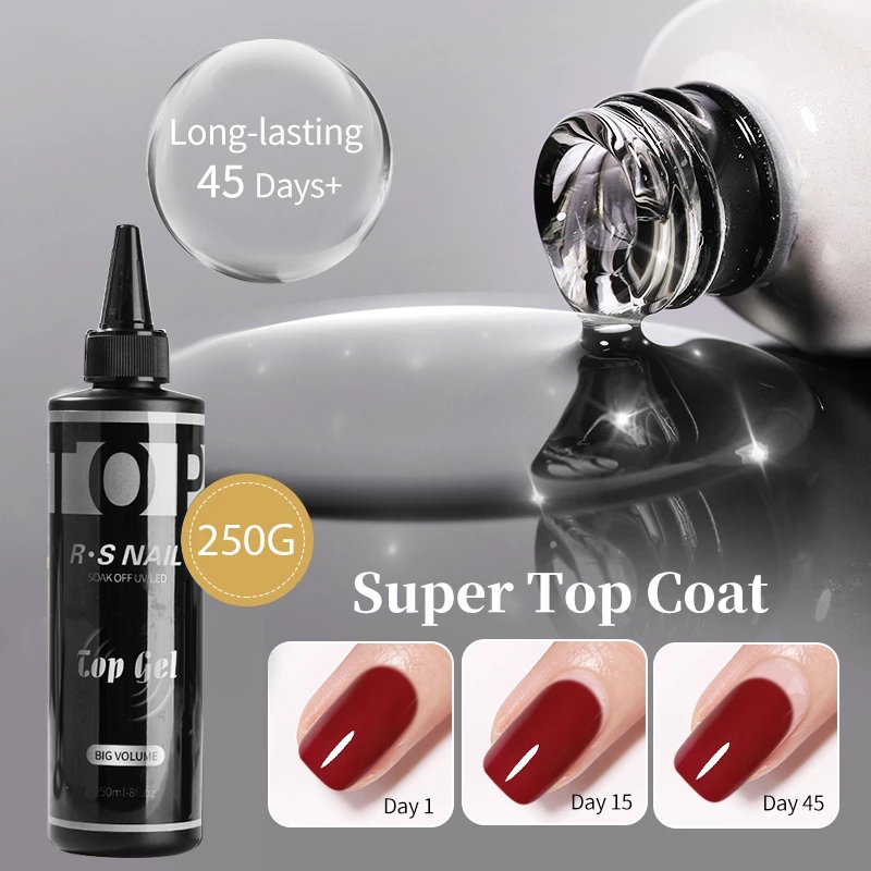 RS NAIL 250ML Super Top Coat B - Resin Art Use ulasan dan harga