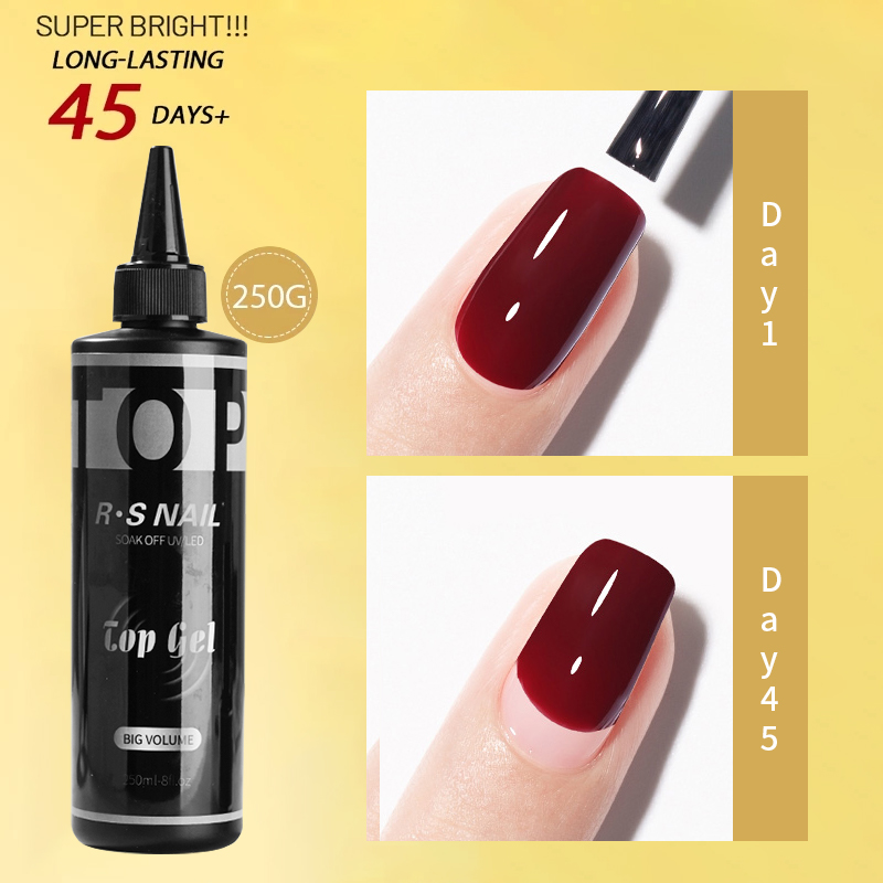 RS NAIL 250ML Super Top Coat B - Resin Art Use ulasan dan harga