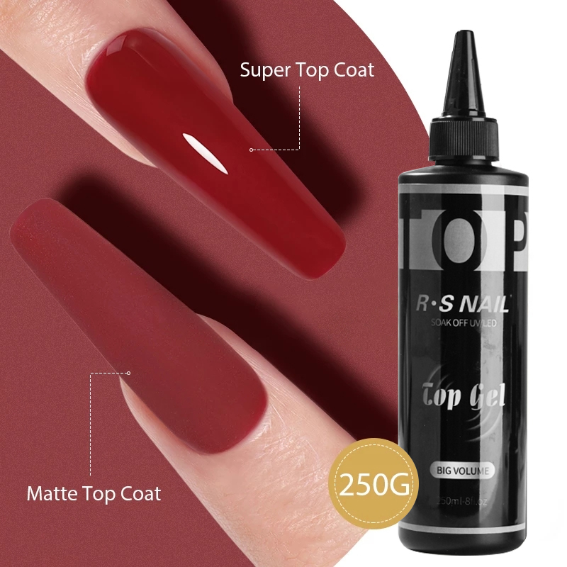 RS NAIL 250ML Super Top Coat B - Resin Art Use ulasan dan harga