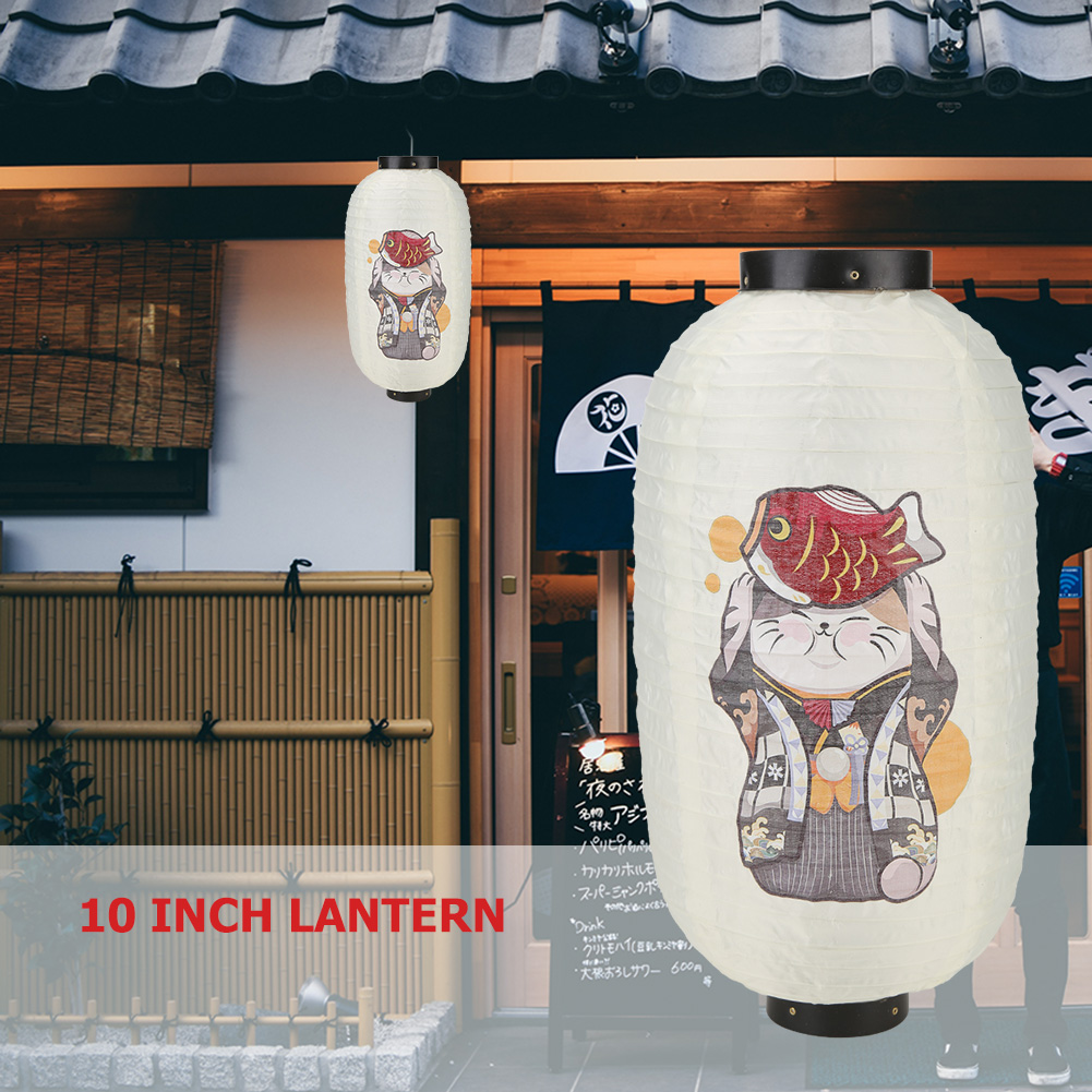 Lucky Cat Japanese Style Lante - Resin Art Light ulasan dan harga