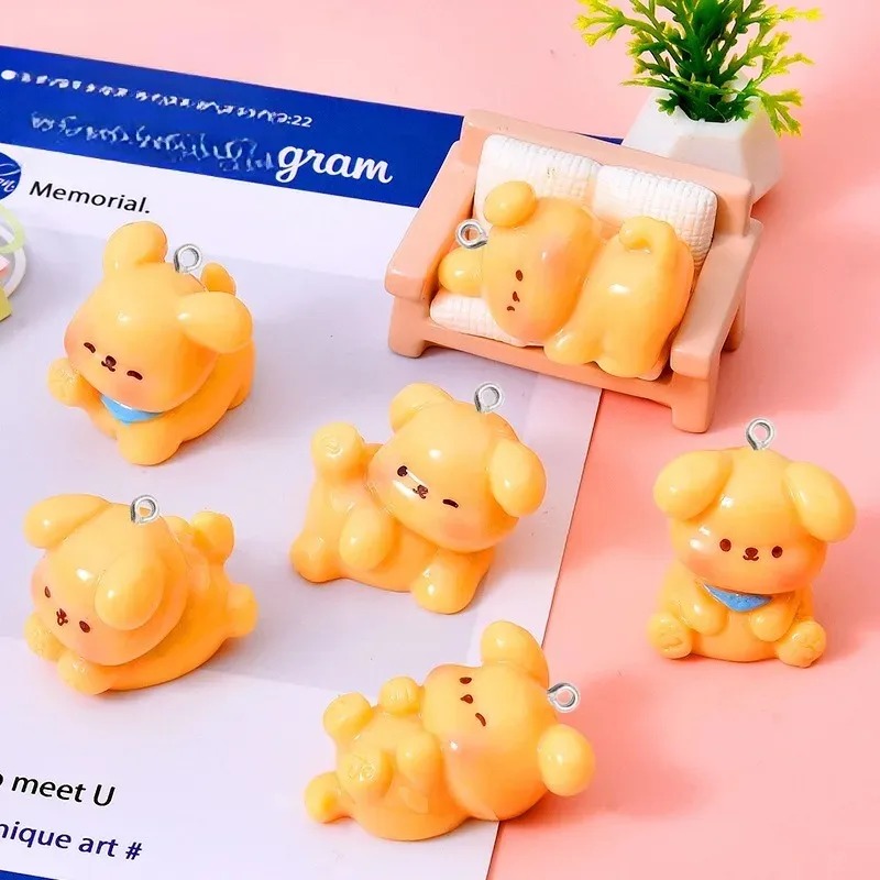 10Pcs Cute Cartoon Dog Acrylic - Resin Art Notes ulasan dan harga