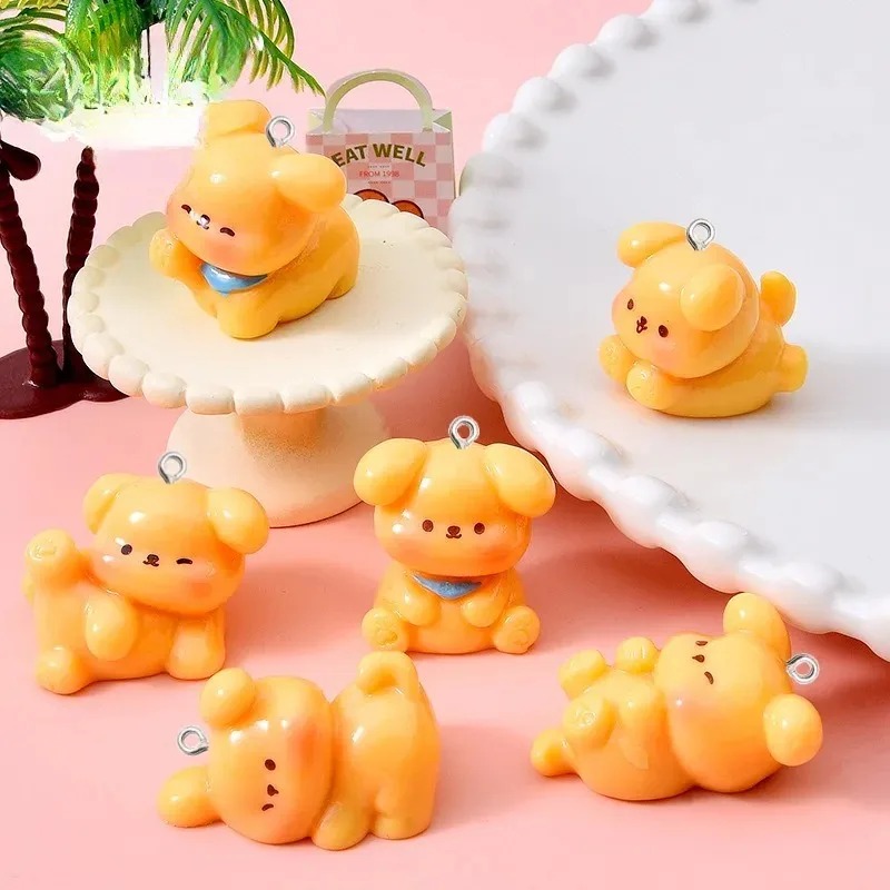 10Pcs Cute Cartoon Dog Acrylic - Resin Art Notes ulasan dan harga