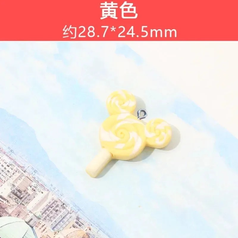 10Pcs Kawaii Mouse Lollipop Re - Resin Art Handmade ulasan dan harga
