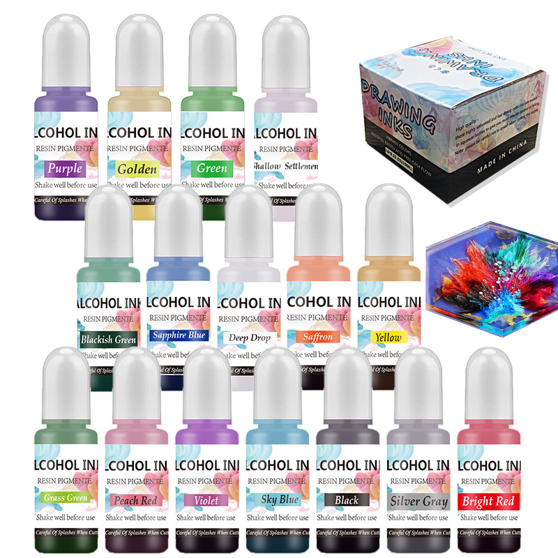A Set Ink Alcohol Resin Pigmen - Resin Dye Opaque ulasan dan harga