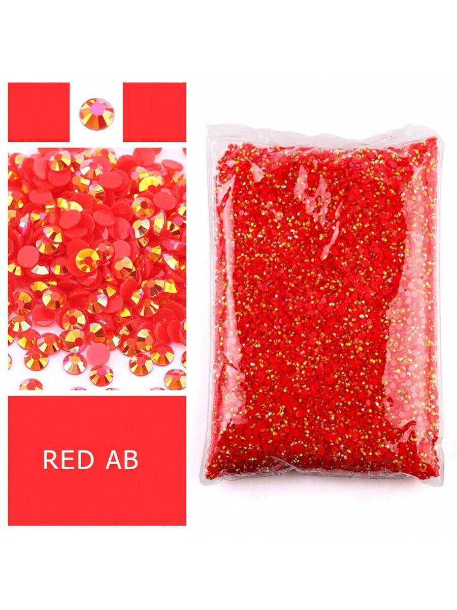 Red Flatback Resin Rhinestones - Resin Art Quantity ulasan dan harga